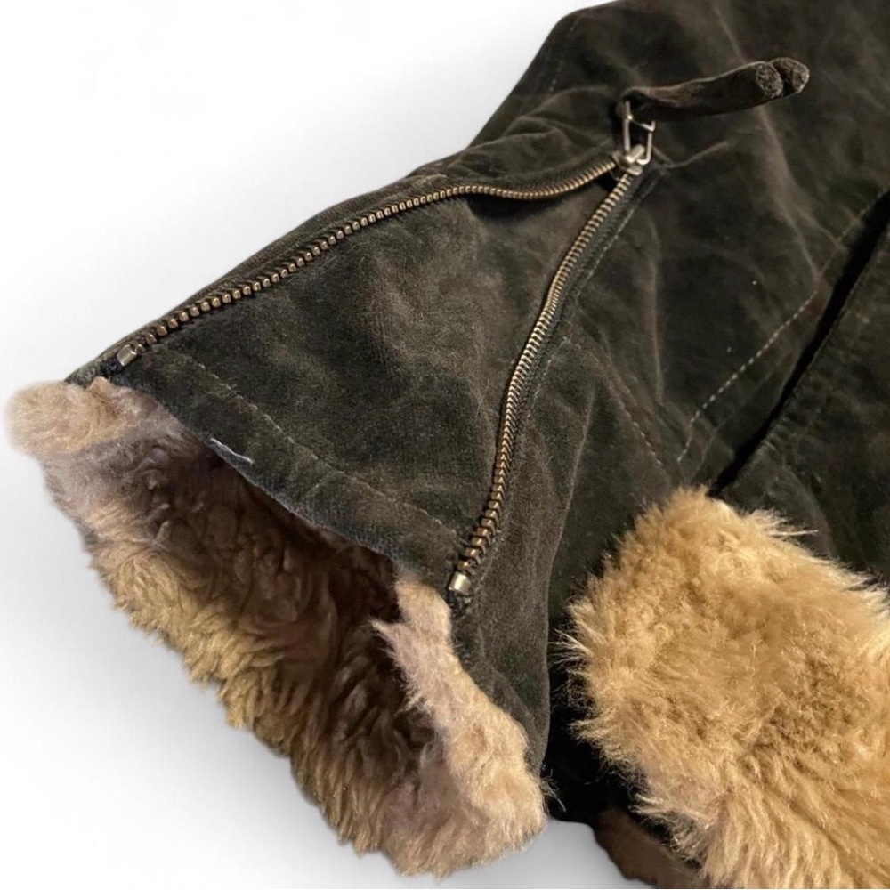Nicole Club For Men Japanese Archive Suede Bondage Biker Jacket with Faux Fur Li - Picture 5 of 8